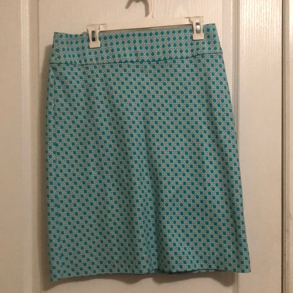 NWT- Talbots teal skirt -Size 10